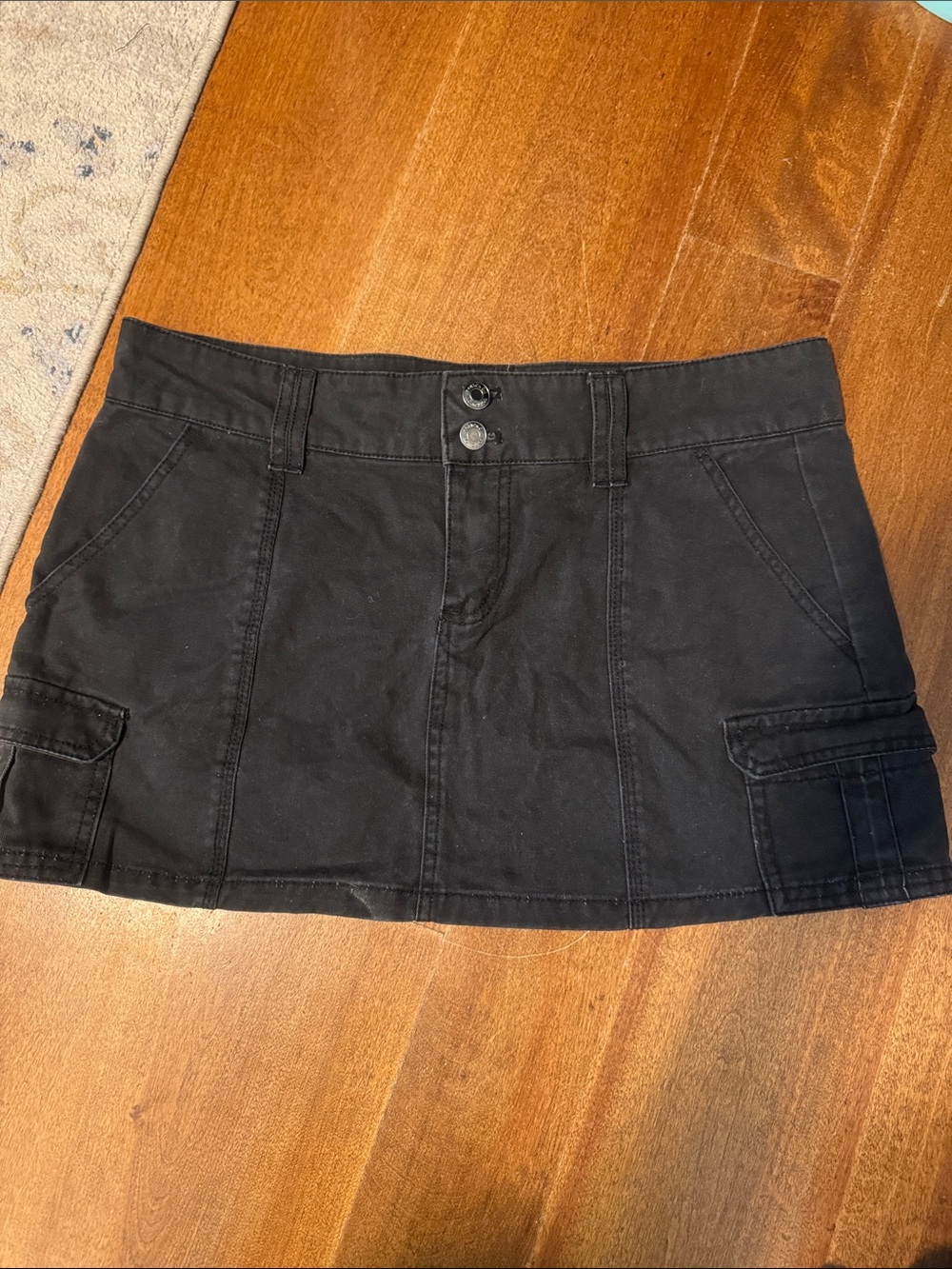Cotton On Black Mini Cargo Skirt